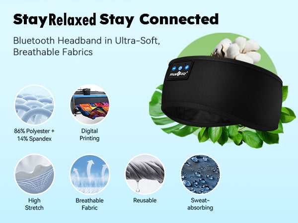 WAVO – Headband Bluetooth pentru Muzică